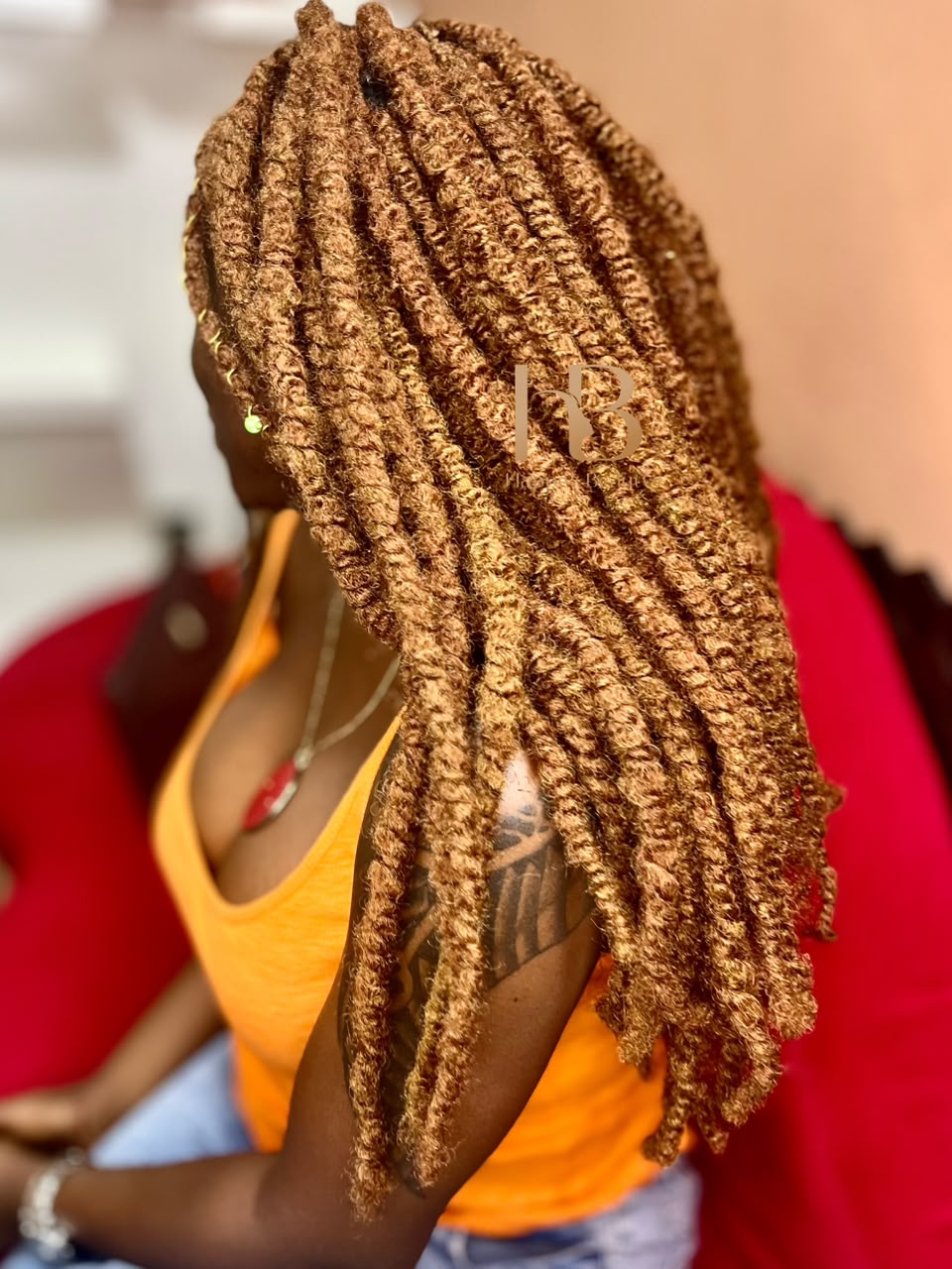 Kinky locs bas du dos 